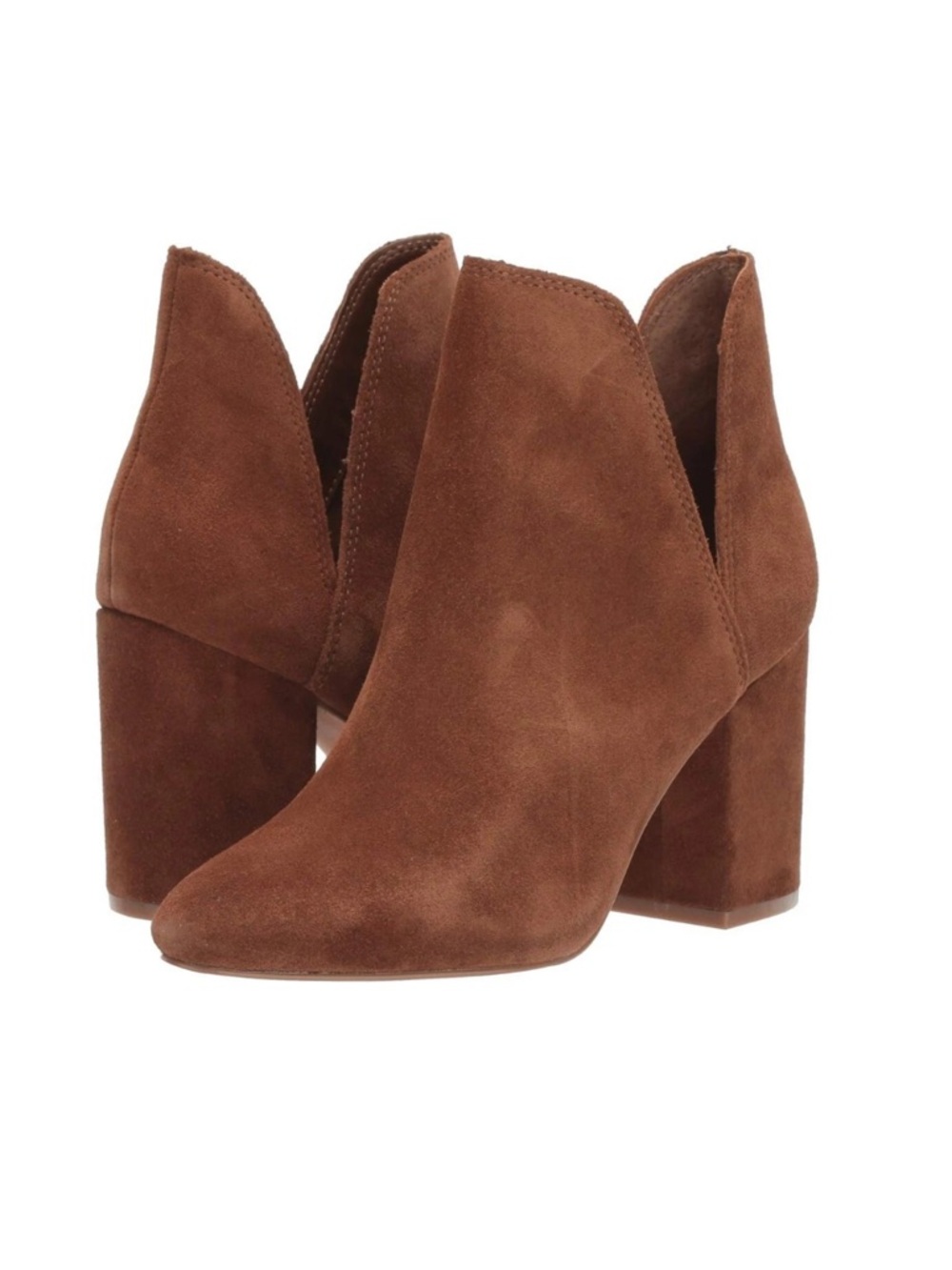 Steve Madden Rookie Chop Out  Booties in chestnude suede size women’s 8.5